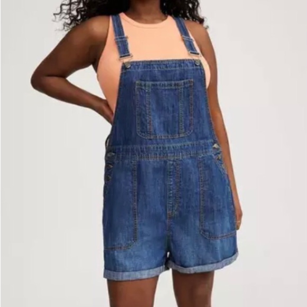 Torrid Dark Wash Denim Shortall